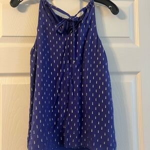 Lilly Pulitzer Blue Patterned Tank Top